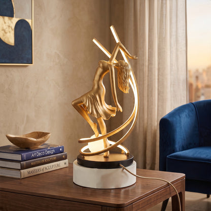 Golden Dancer Sculpture Lamp