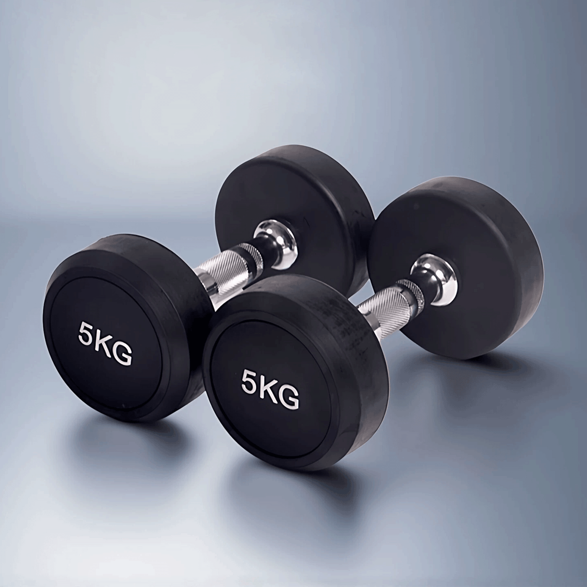 Rubber-Coated Round Head Dumbbell One Pcs