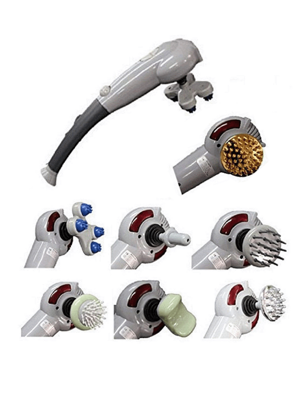 BodyCare BC-999B massager with 5 interchangeable heads