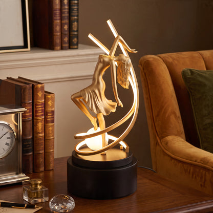 Golden Dancer Sculpture Lamp