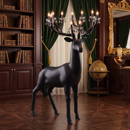 Resin Sika Deer Antler Decorative Table Lamp