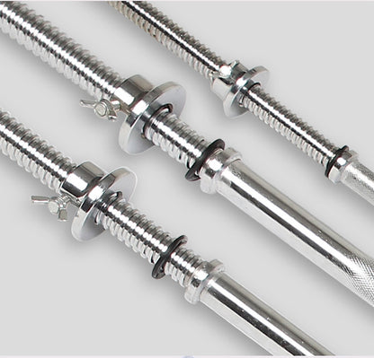 Barbell Bar Iron Straight Bar 1.2m / 1.5m / 1.8m – Perforated Design with Comfortable Grip Handle for Weightlifting
