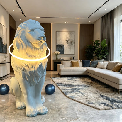 Lion sculpture decoration soft decoration for living rooms, home furnishings welcoming large ornaments