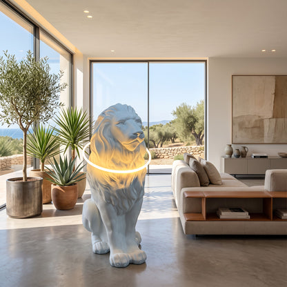 Lion sculpture decoration soft decoration for living rooms, home furnishings welcoming large ornaments
