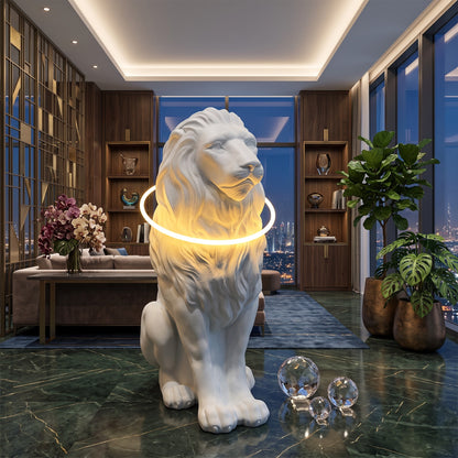 Lion sculpture decoration soft decoration for living rooms, home furnishings welcoming large ornaments