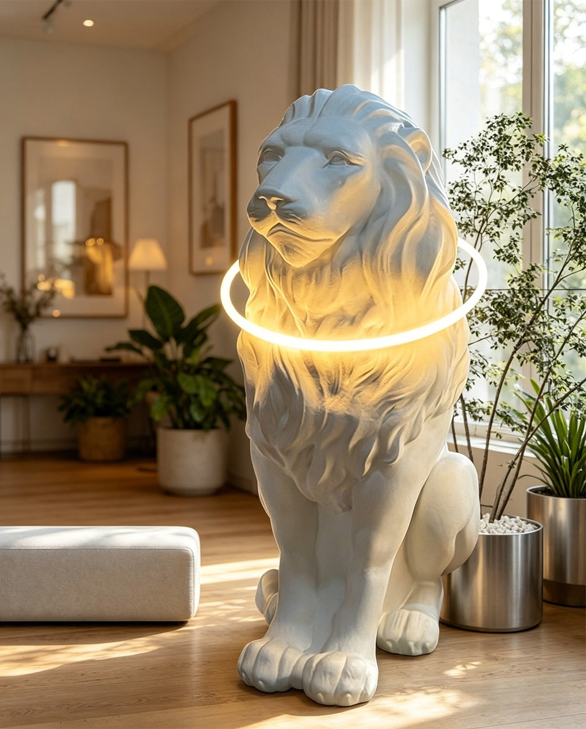Lion sculpture decoration soft decoration for living rooms, home furnishings welcoming large ornaments