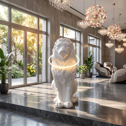 Lion sculpture decoration soft decoration for living rooms, home furnishings welcoming large ornaments