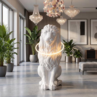 Lion sculpture decoration soft decoration for living rooms, home furnishings welcoming large ornaments