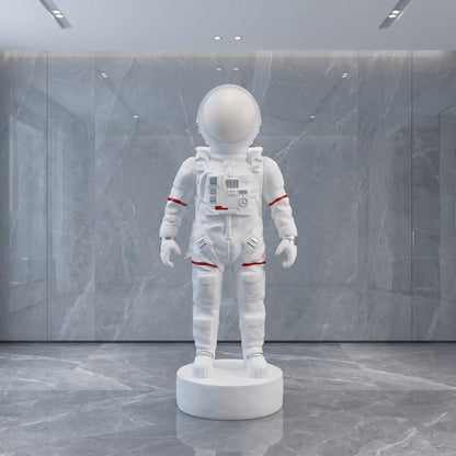 Modern luxury resin astronaut figurine with a glowing face light for living room decoration