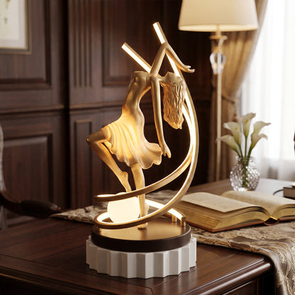 Golden Dancer Sculpture Lamp