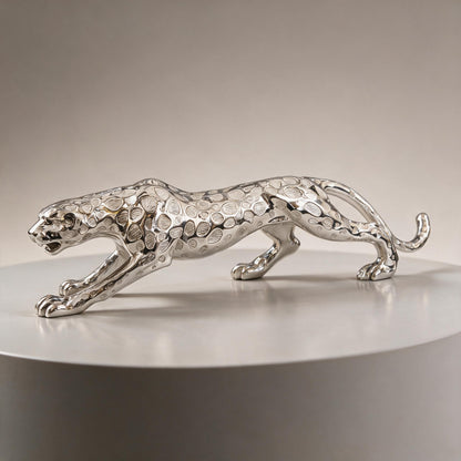 Large Money Leopard Figurine Entrance Living Room TV Cabinet Bar Cabinet Decorations Opening Gifts Office Desktop Display