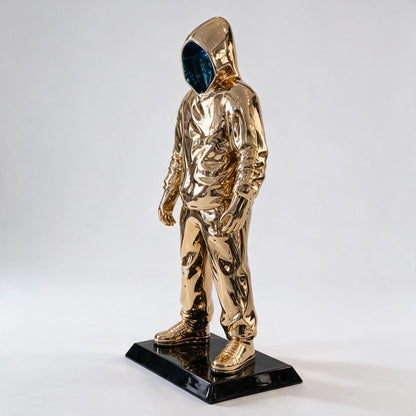 Humanoid Sculptural Floor Lamp | Copper-Look Fiberglass HTP004