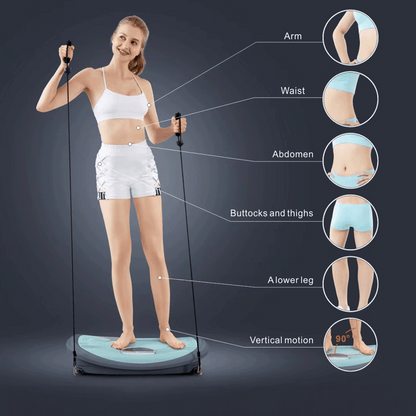 iRest Y21 Vibration Plate | 3 Modes | 15 Speeds | Wireless Wrist Remote | UAE