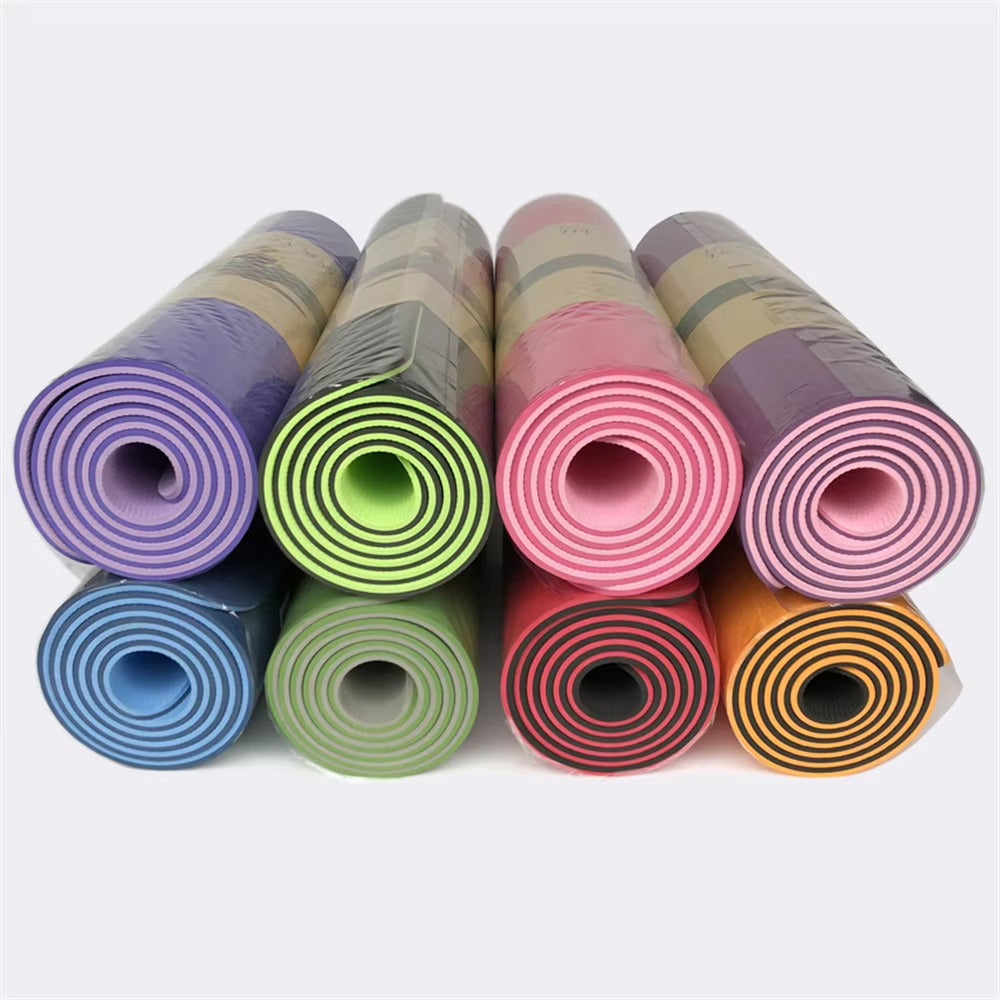 Reversible Dual-Color Yoga Mat 183X61 cm