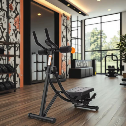 Ab Rollers Muscle Trainer Abdominal Platform Foldable Double-Wheeled BC8069
