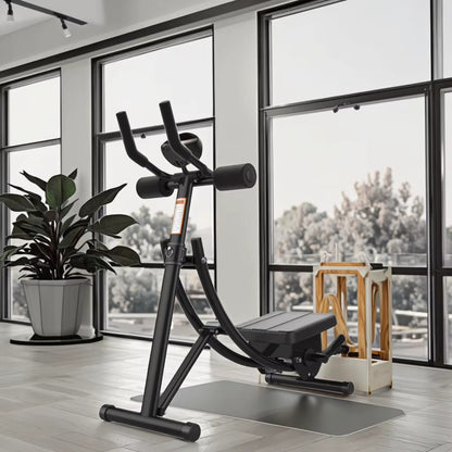 Ab Rollers Muscle Trainer Abdominal Platform Foldable Double-Wheeled BC8069